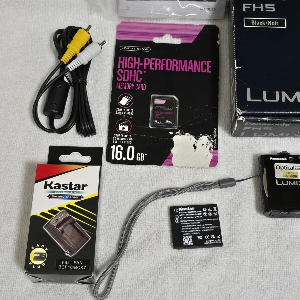 Panasonic LUMIX DMC-FH5 Compact Digital camera Black Works BUT READ‎